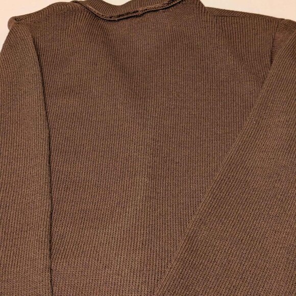 St. John by Marie Gray Womens 4 Brown Knit w Gold Buttons Cardigan - EUC - Picture 6 of 16